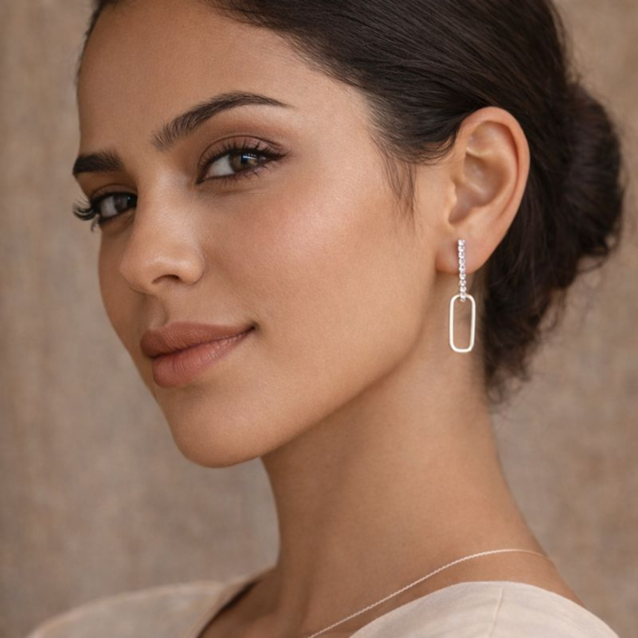Basira Moissanite Earrings