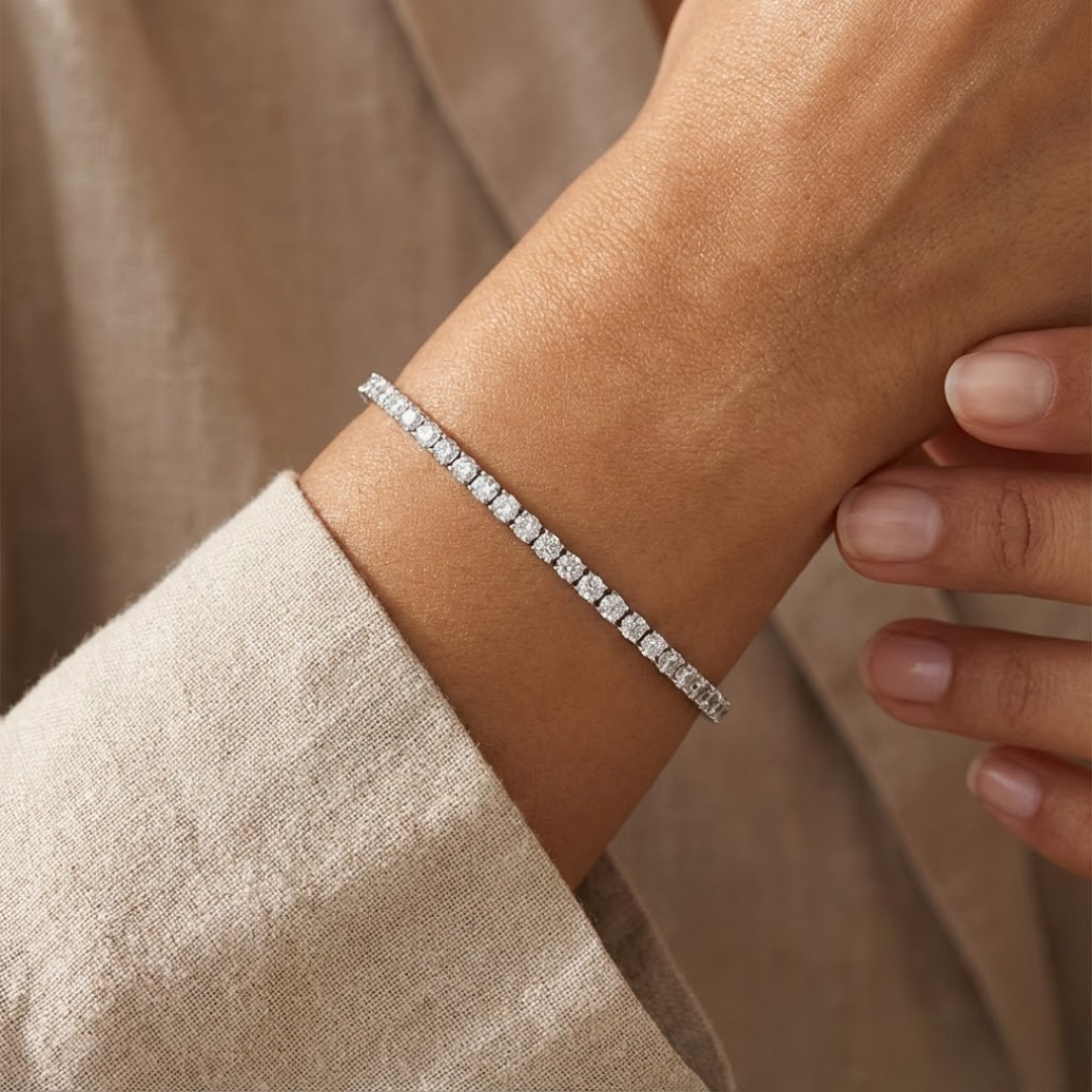 Moissanite Tennis Bracelet - 2mm