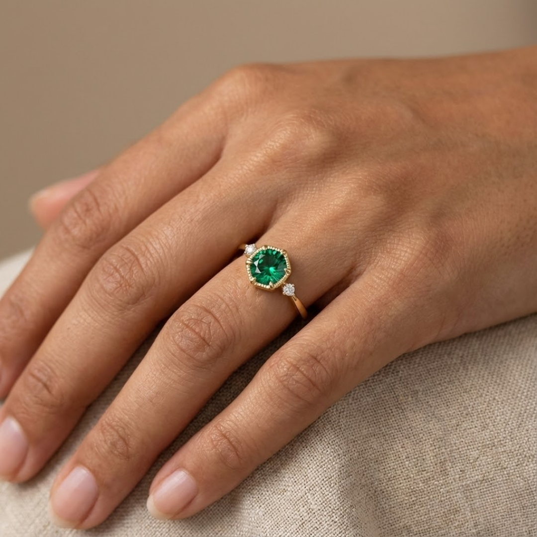 Amira Moissanite Ring