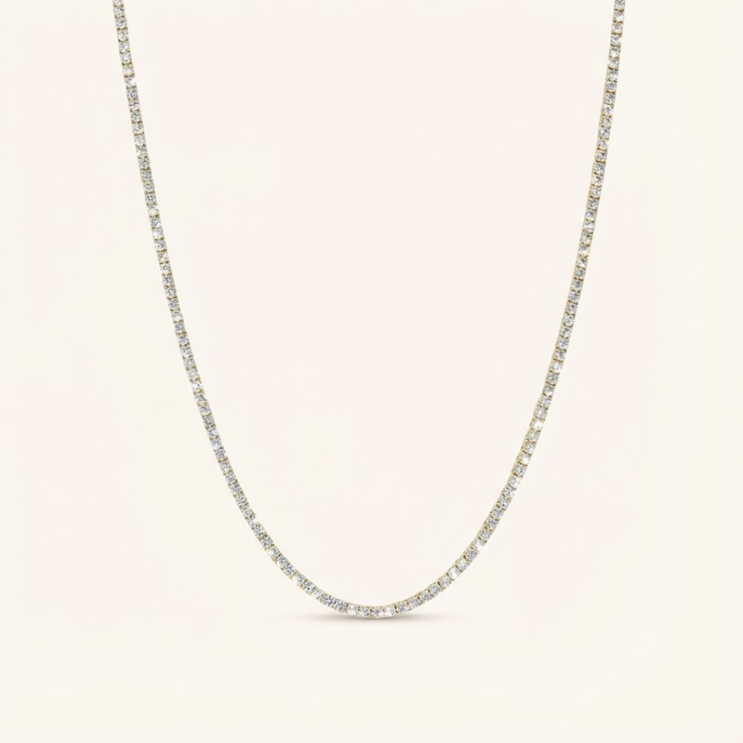 Moissanite Tennis Necklace - 3mm
