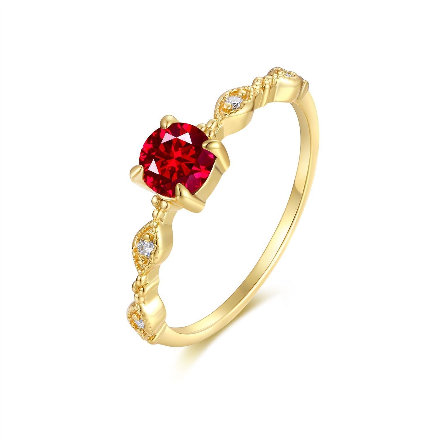 Lamia Moissanite Ring