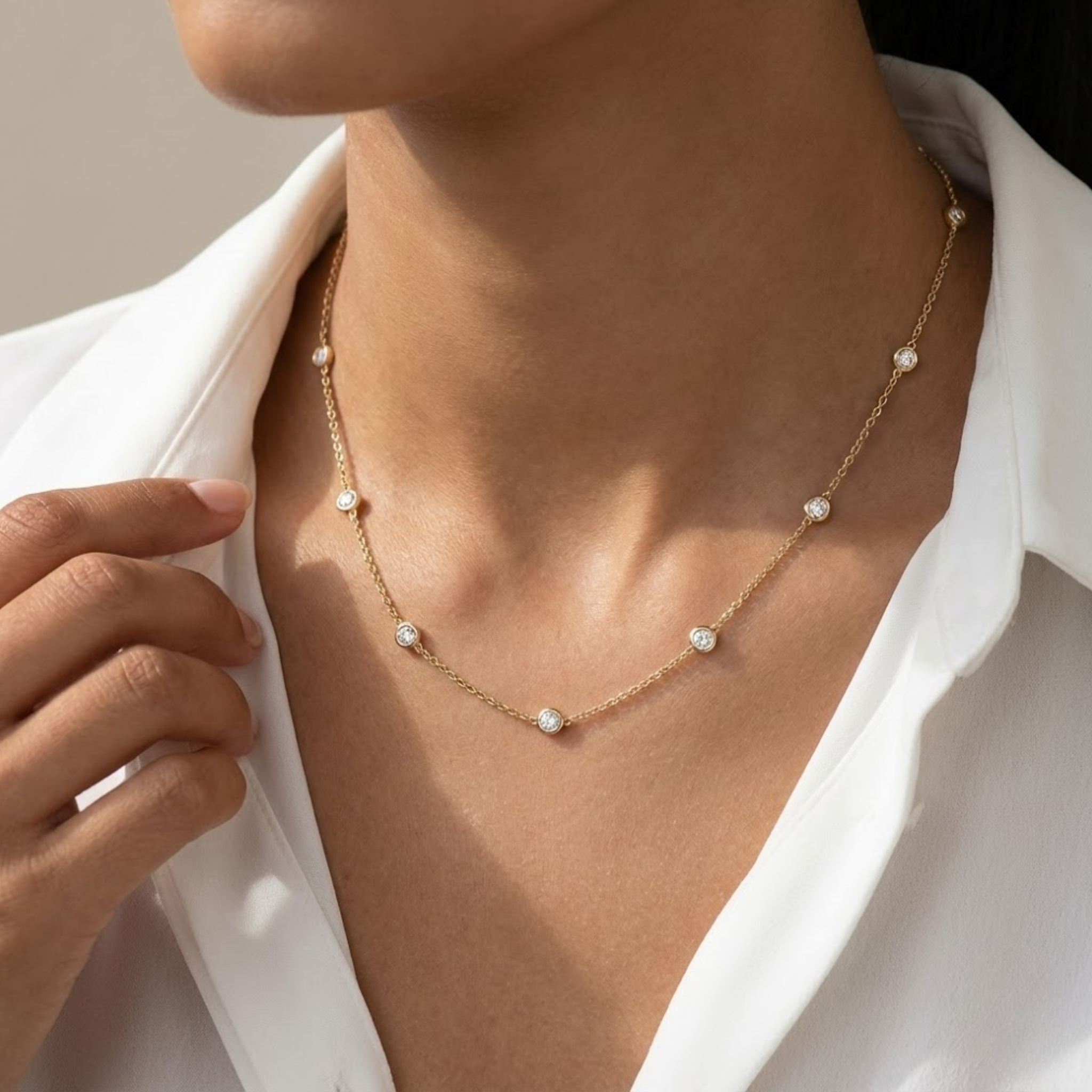 Tahani Moissanite Necklace