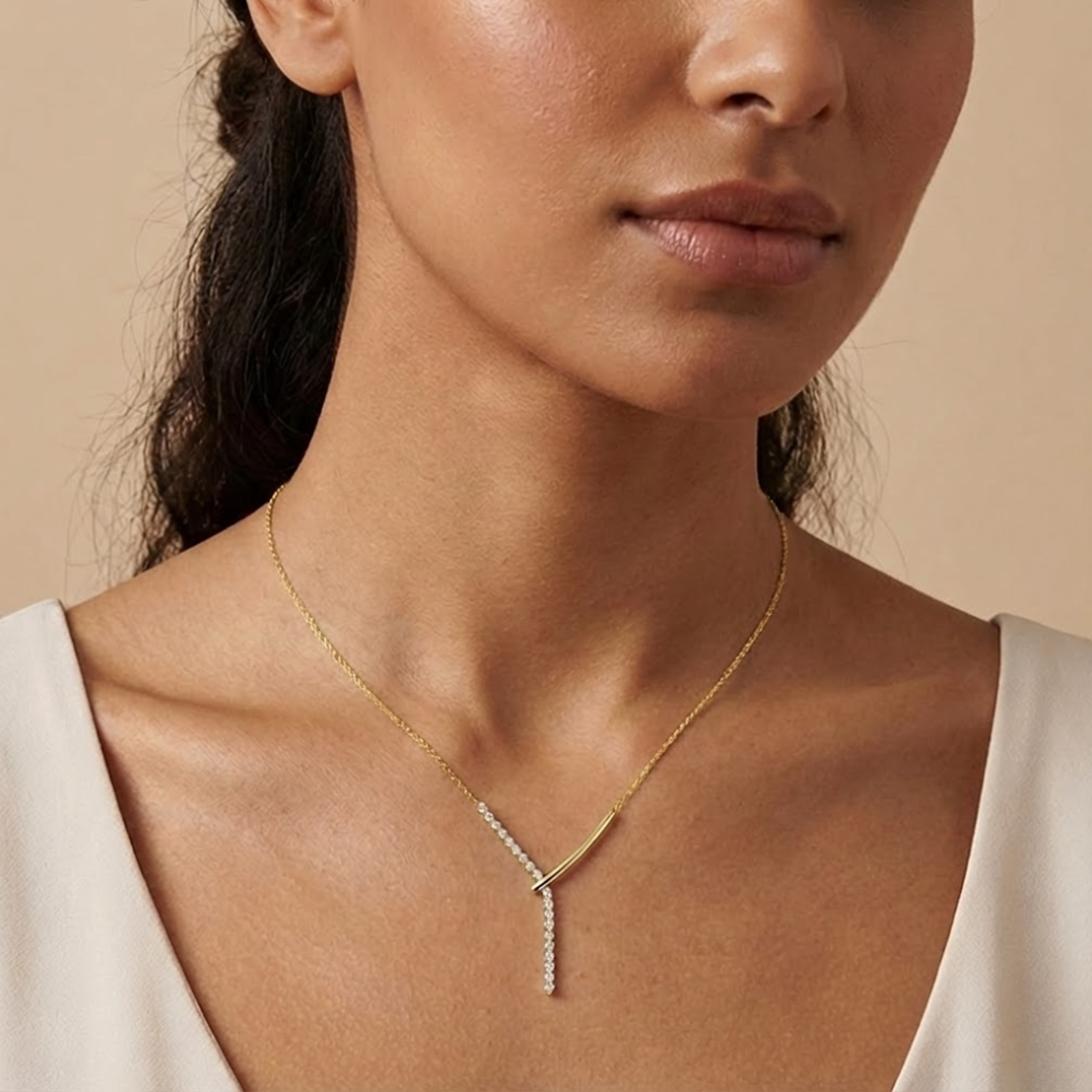 Rimsha Moissanite Necklace