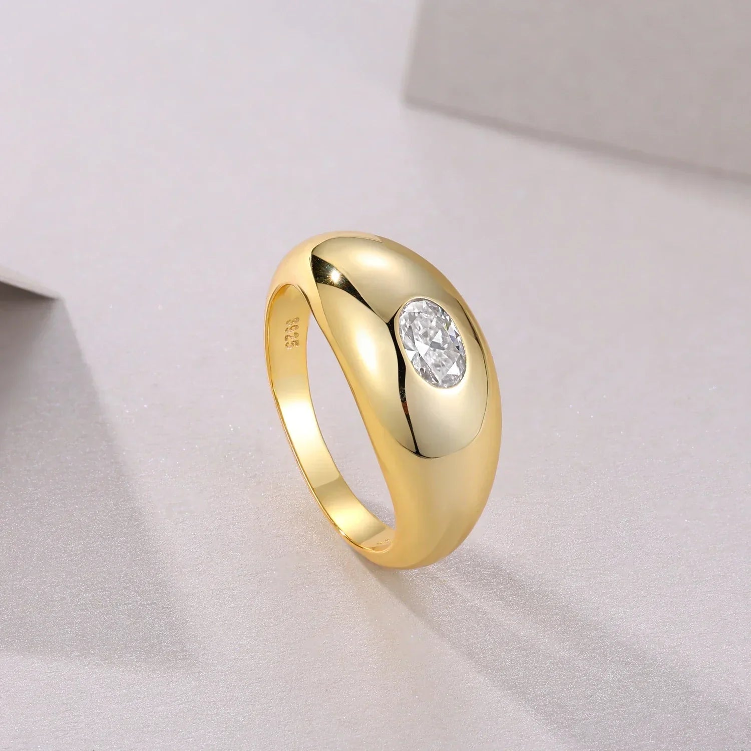 Safiya Moissanite Ring