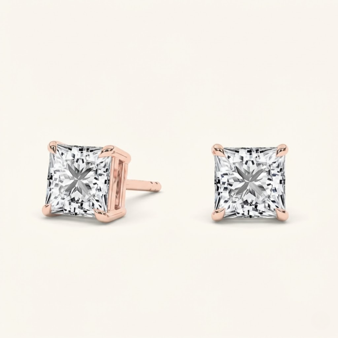 Ghada Moissanite Studs