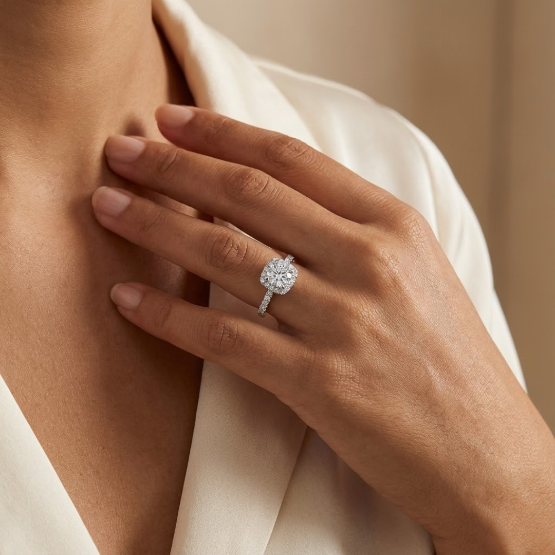 Naeema Moissanite Ring