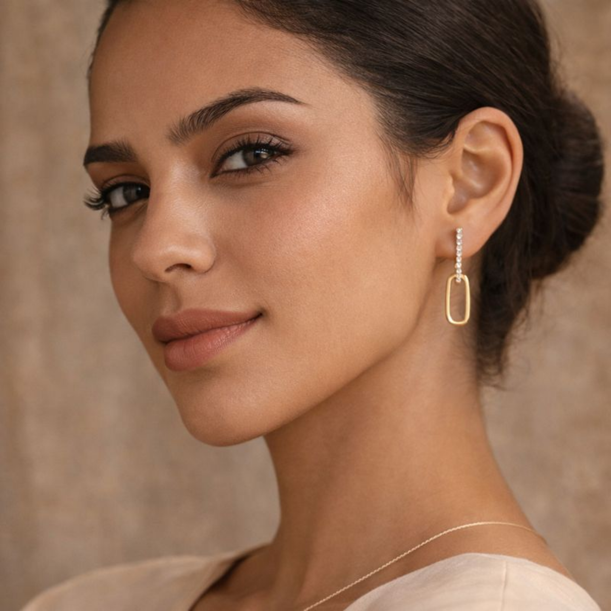 Basira Moissanite Earrings