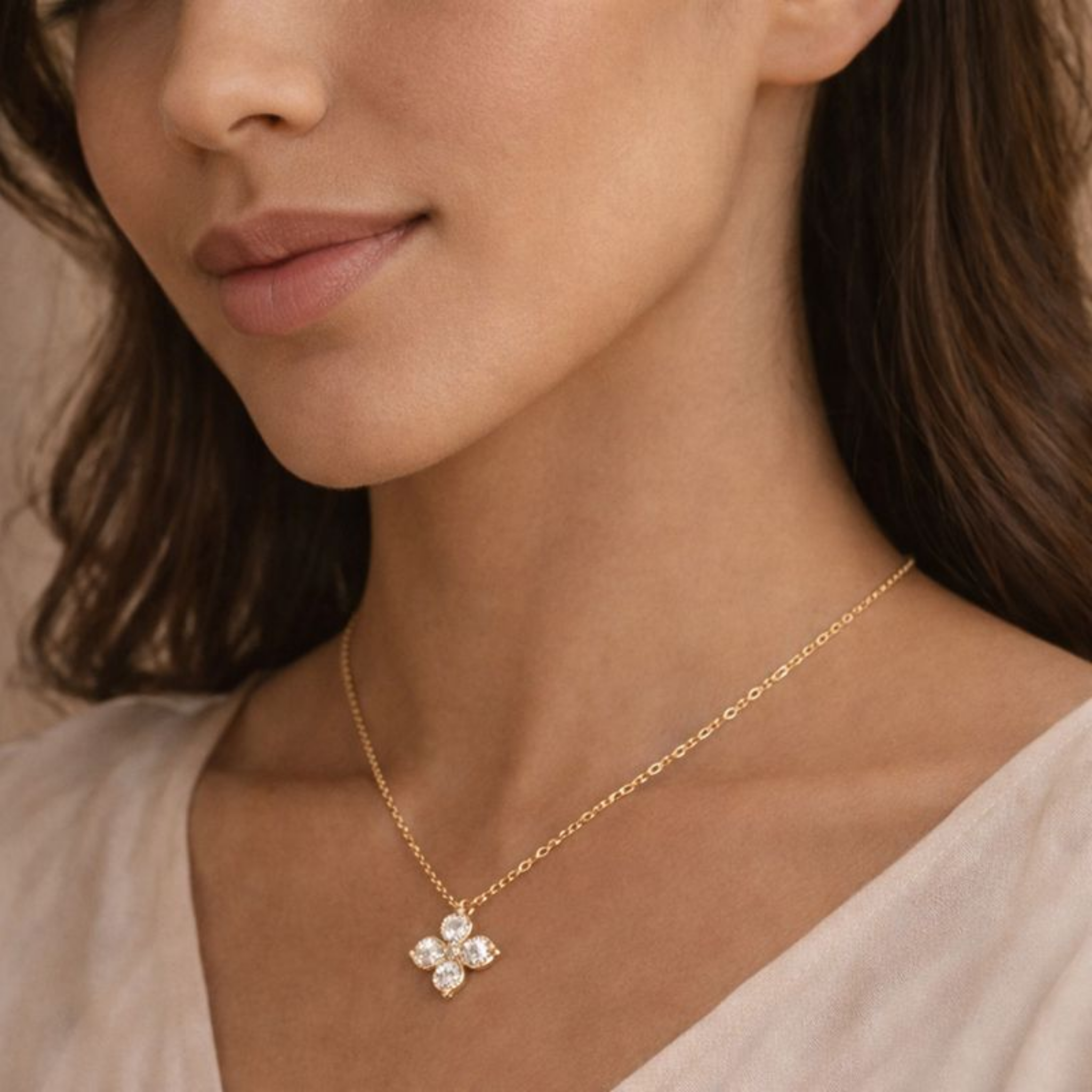 Fariha Moissanite Necklace