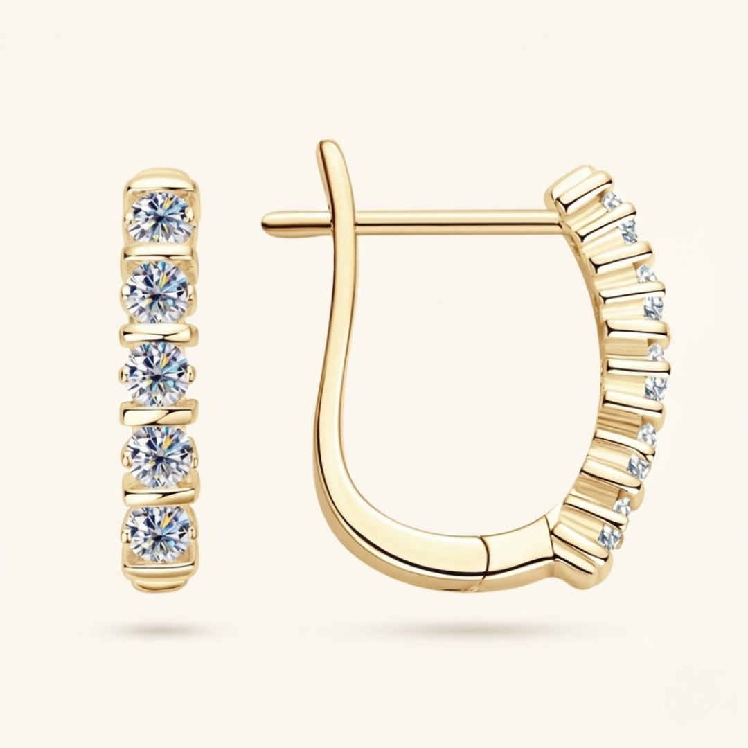 Rawya Moissanite Earrings