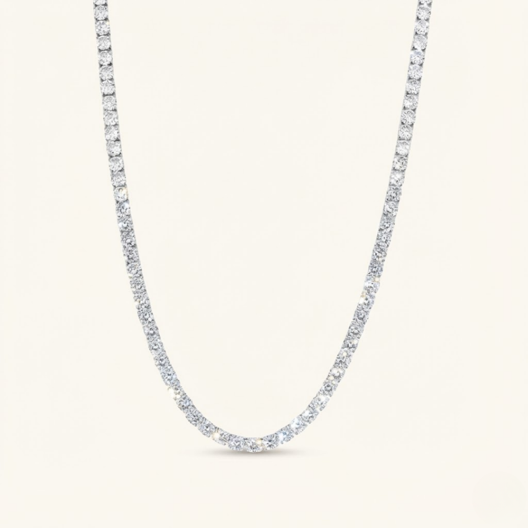 Moissanite Tennis Necklace - 5mm