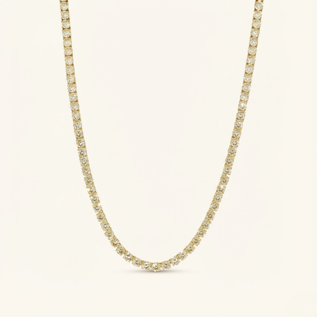 Moissanite Tennis Necklace - 5mm