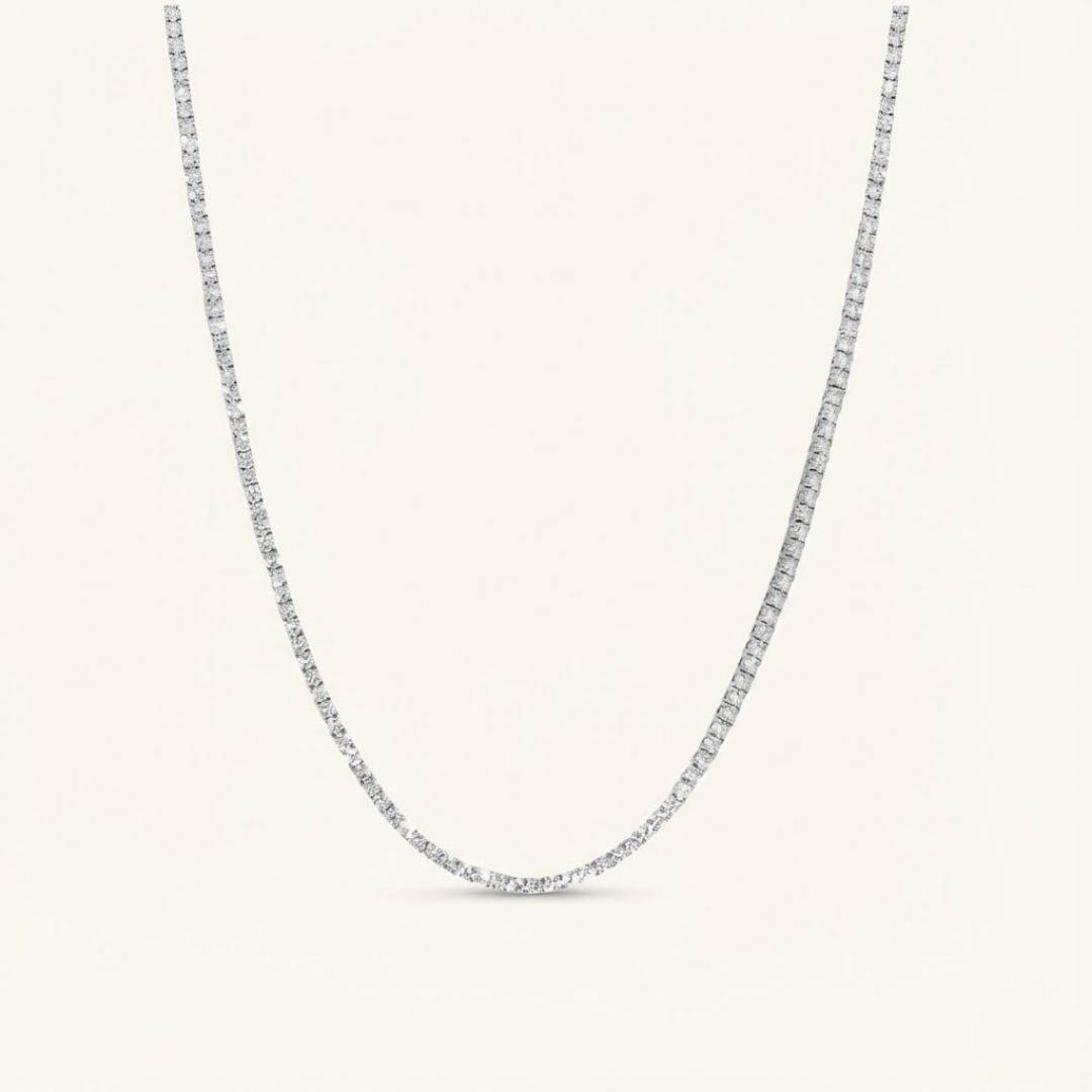Moissanite Tennis Necklace - 3mm