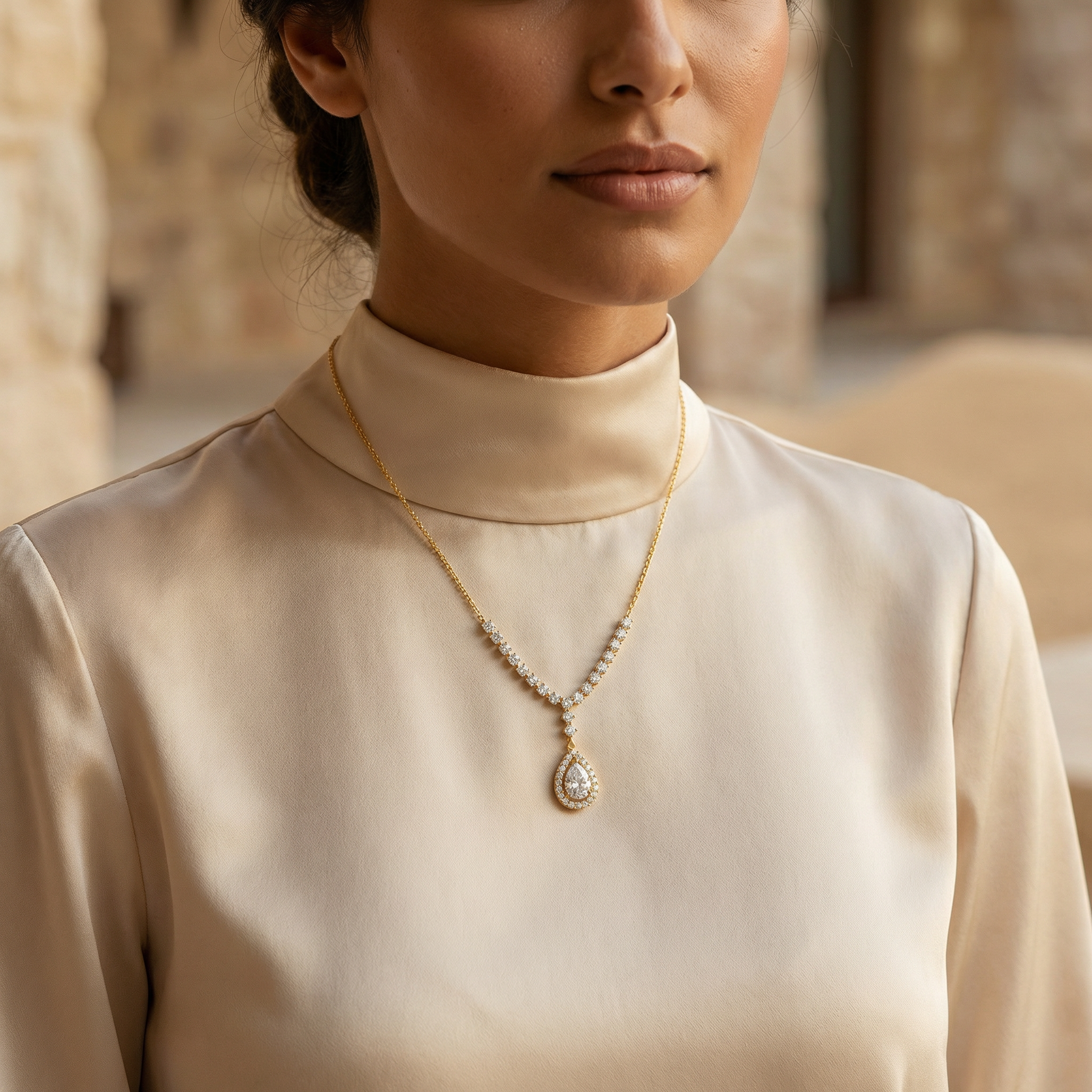 Azrina Moissanite Necklace