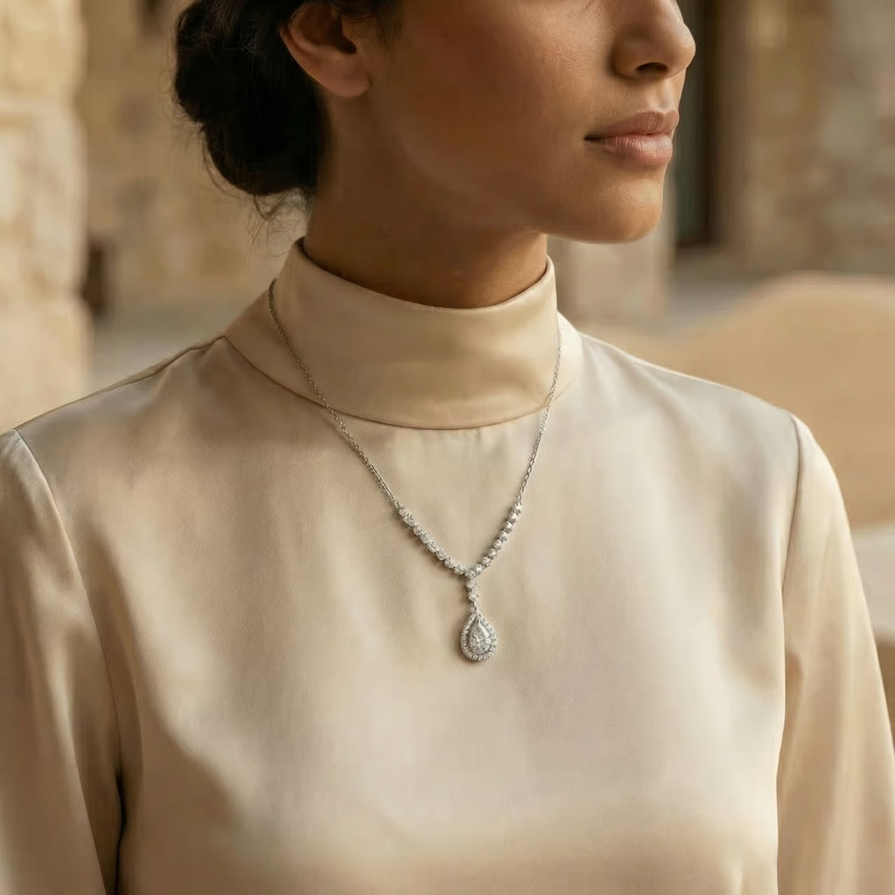 Azrina Moissanite Necklace